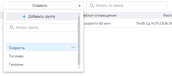 Группы и поиск оповещений
