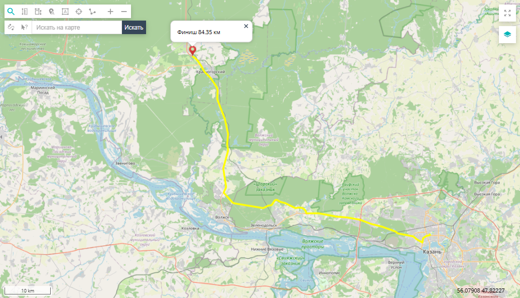 A built route
